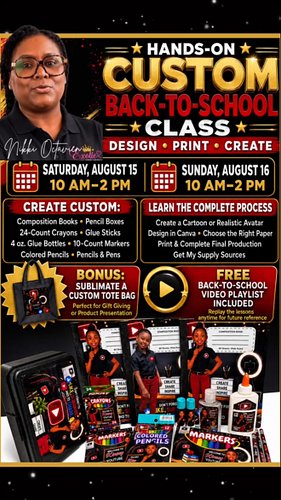 🎒✏️ SCHOOL IS BACK IN!

Has your child been asking for personalized school supplies? Now is the perfect time to learn how to ...