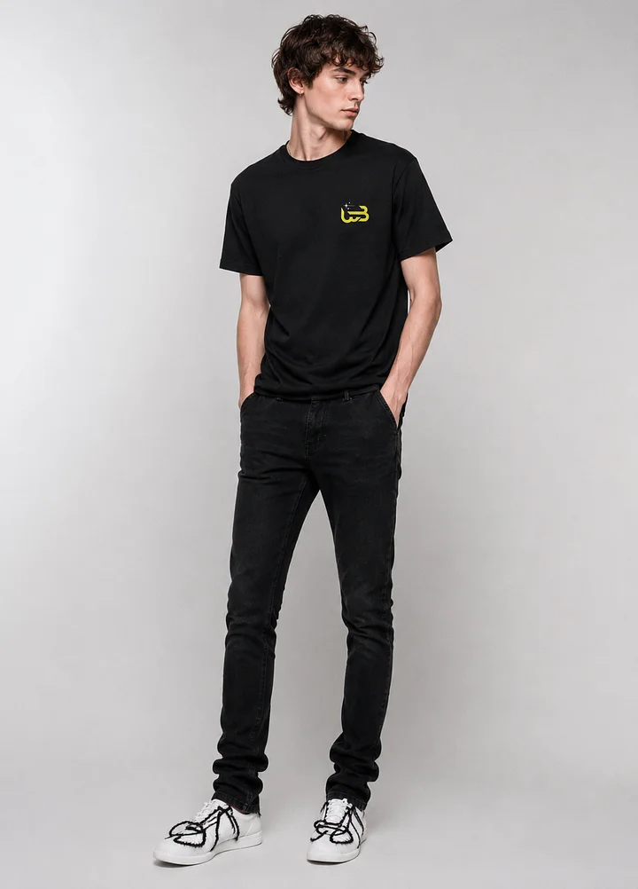 Black & Yellow Supersoft T-Shirt product image (1)