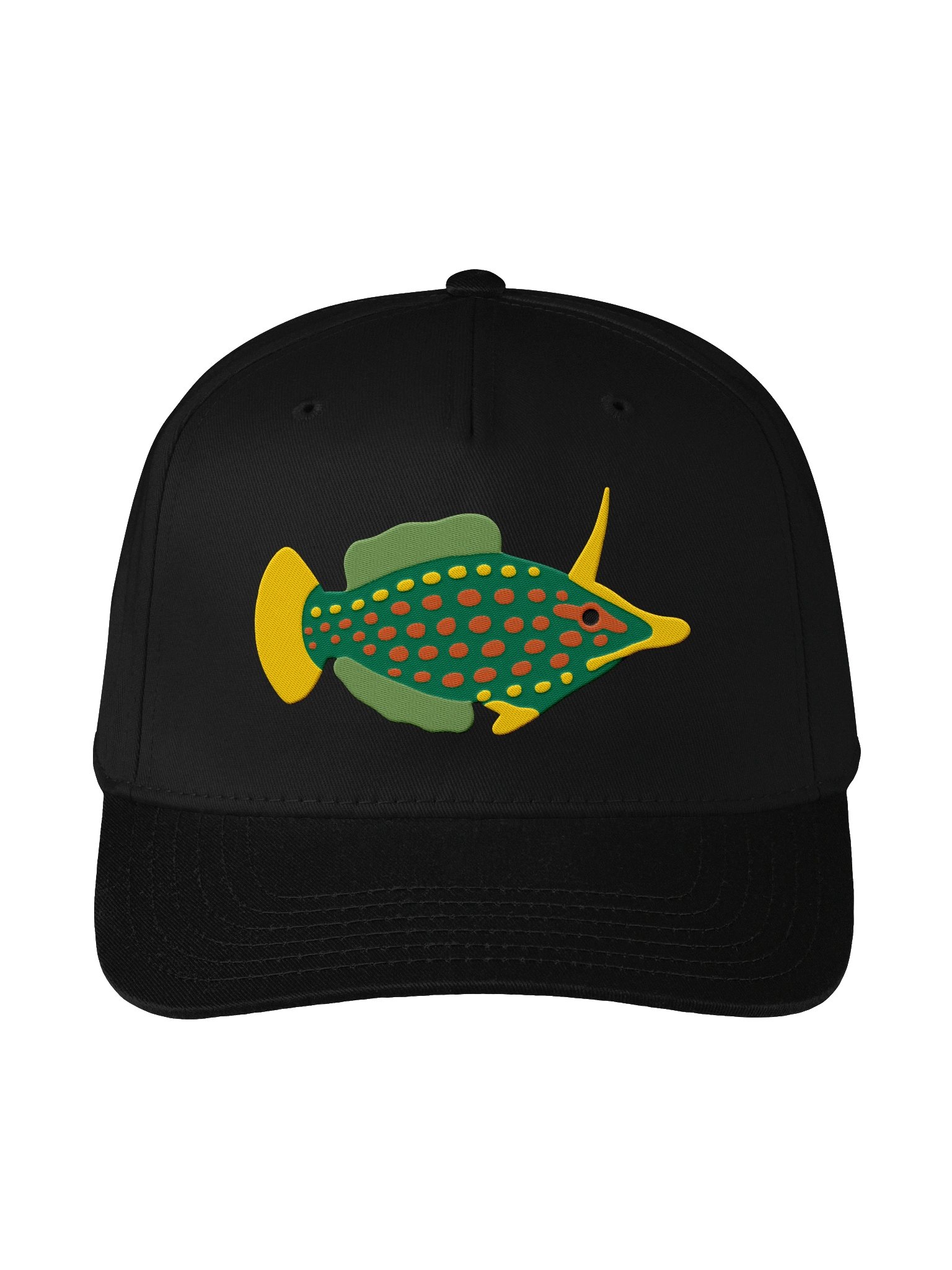 Orange-Spotted Filefish Mid-Profile Baseball Cap (Embroidered) for Reef and Marine Aquarium Lovers product image (6)