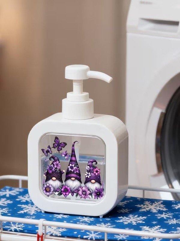 Purple Adorable Gnomes In A Bathroom Dispenser product image (3)