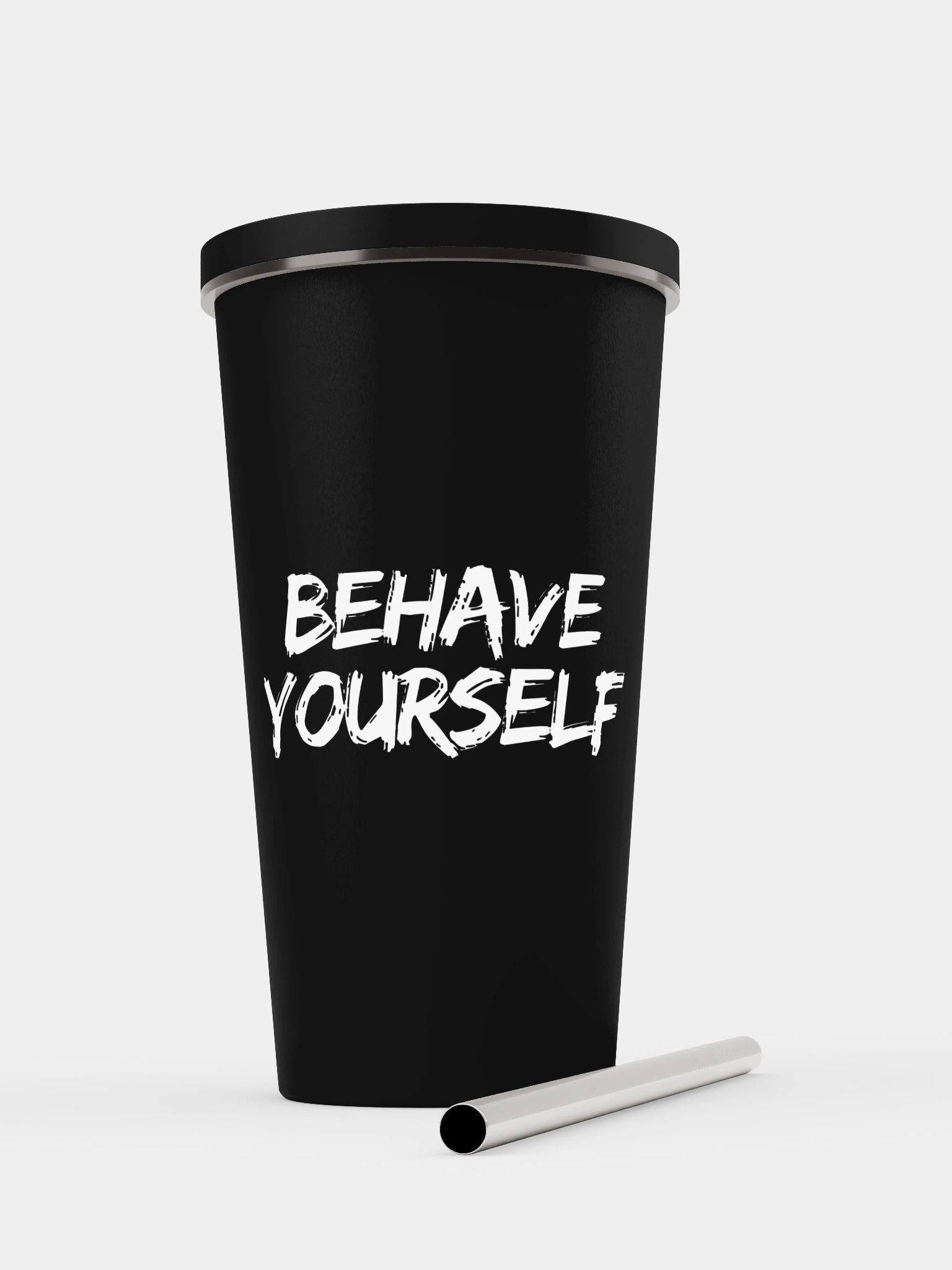 Behave Yourself Cup With Straw product image (2)