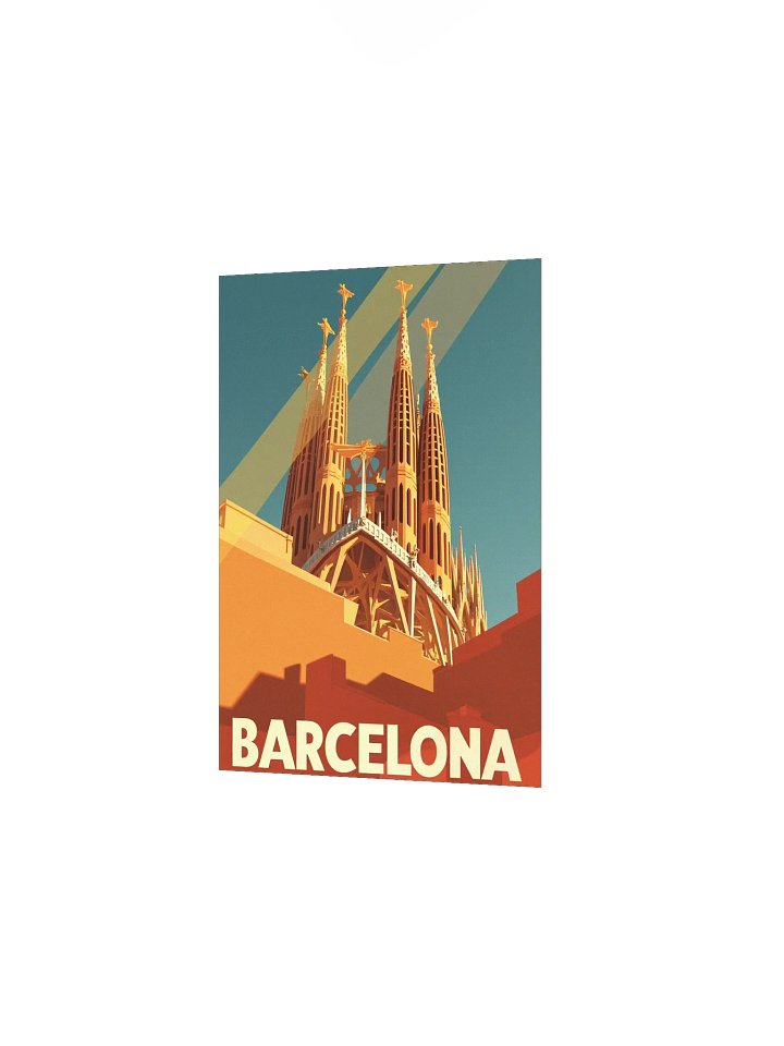 Barcelona: Modernist Mid-Century Travel Poster (Sagrada Familia Edition) product image (13)