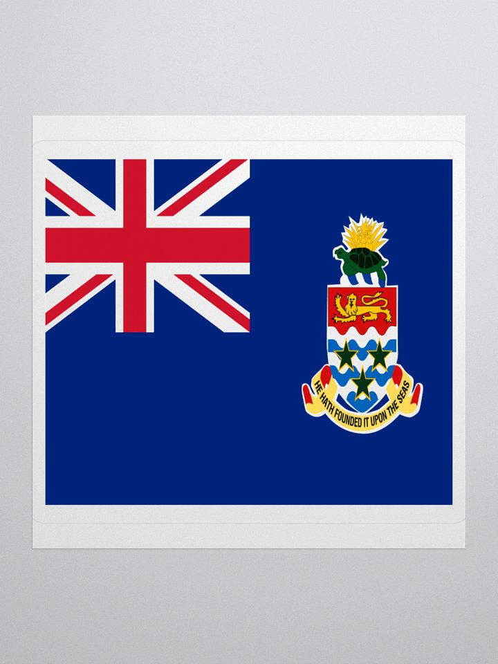 Cayman Islands Flag Sticker | Union Jack Design | Durable Vinyl | 3 Sizes product image (1)