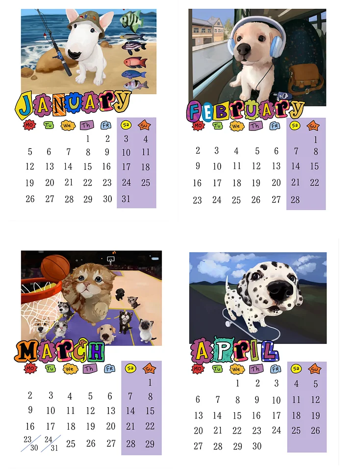 digital Calendar 2026 (English) product image (2)