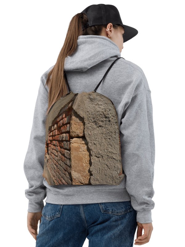 Drawstring bag - Damaged house wall product image (2)