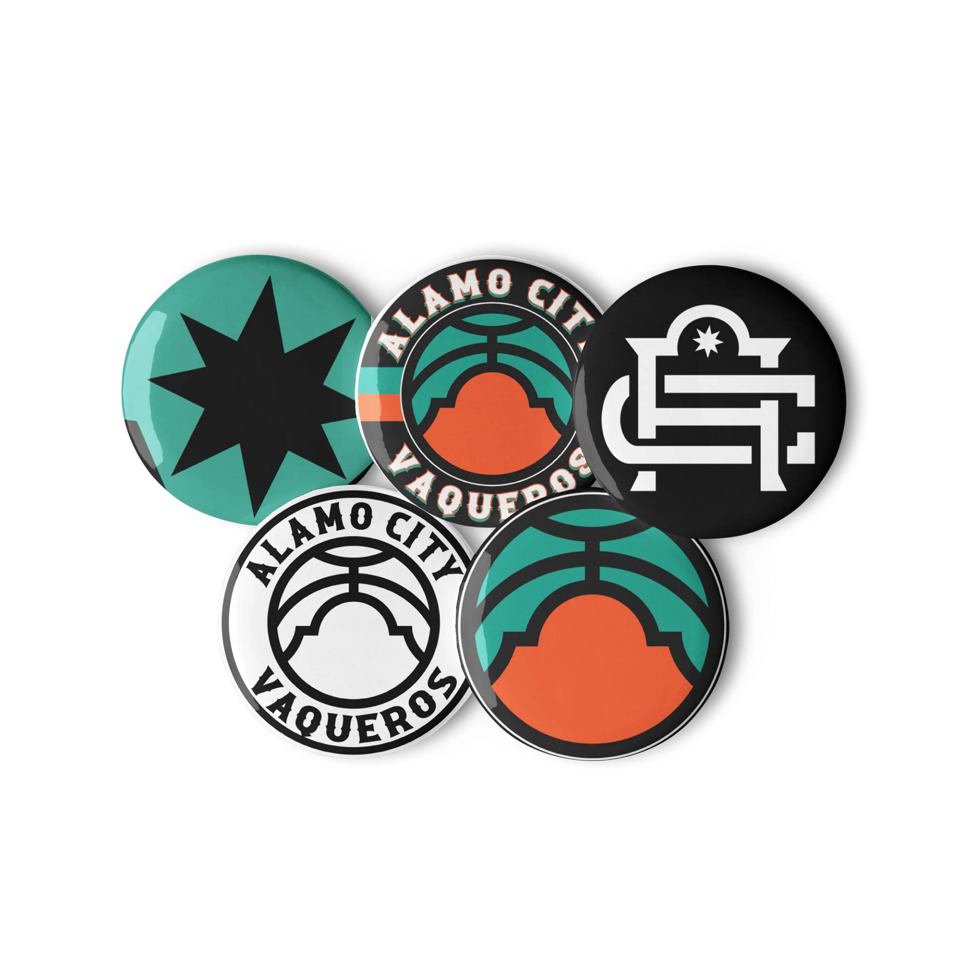 Alamo City Vaqueros 5-Piece Logo Set product image (2)