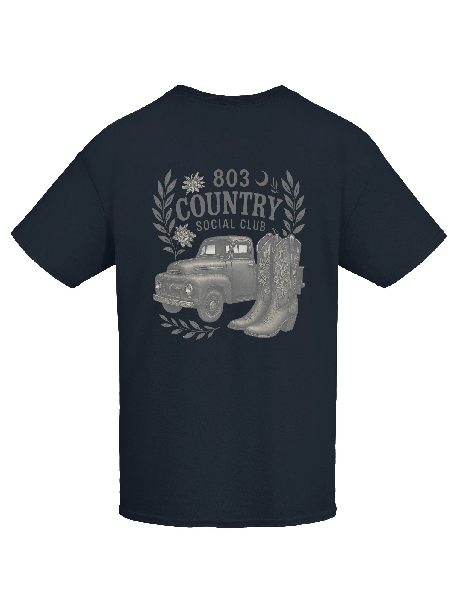 803 Country Social Club Vintage Truck Tee Gray Detail product image (7)