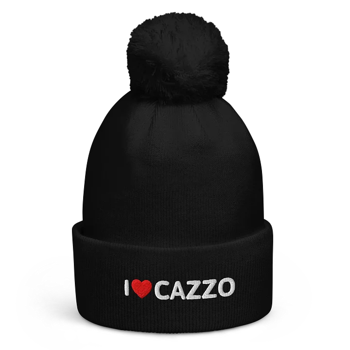 I ♥️ CAZZO pom pom hat product image (1)