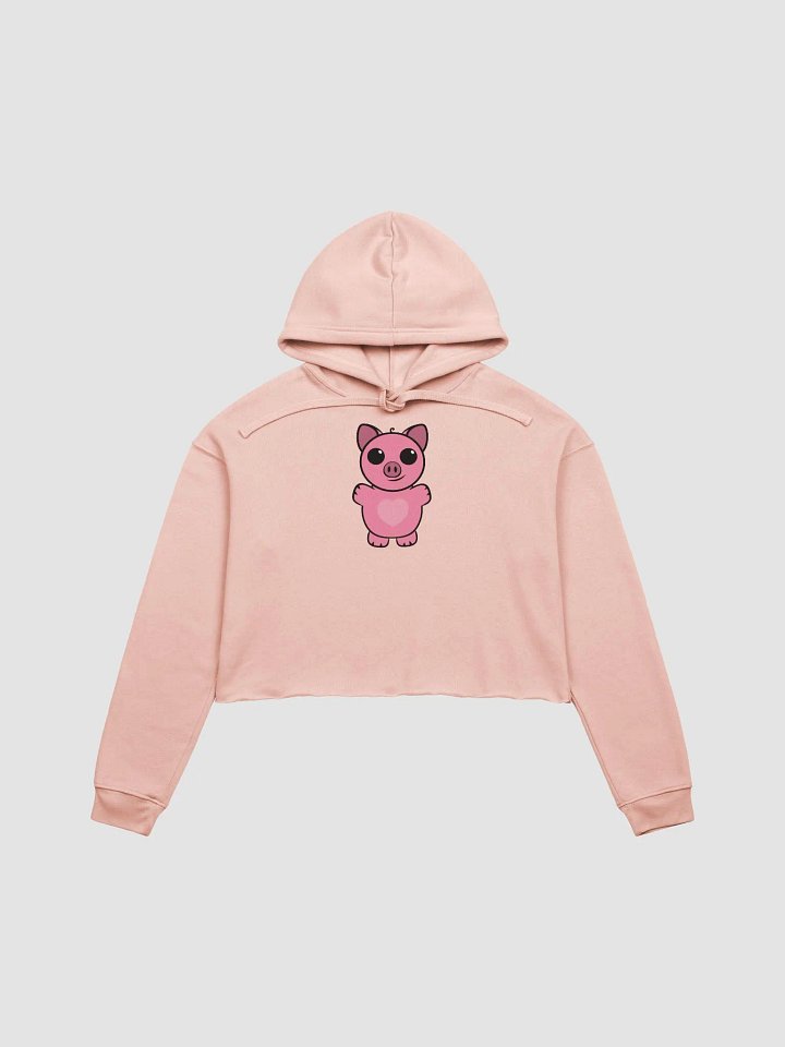 Squiggly Heart Fleece Crop Hoodie product image (1)