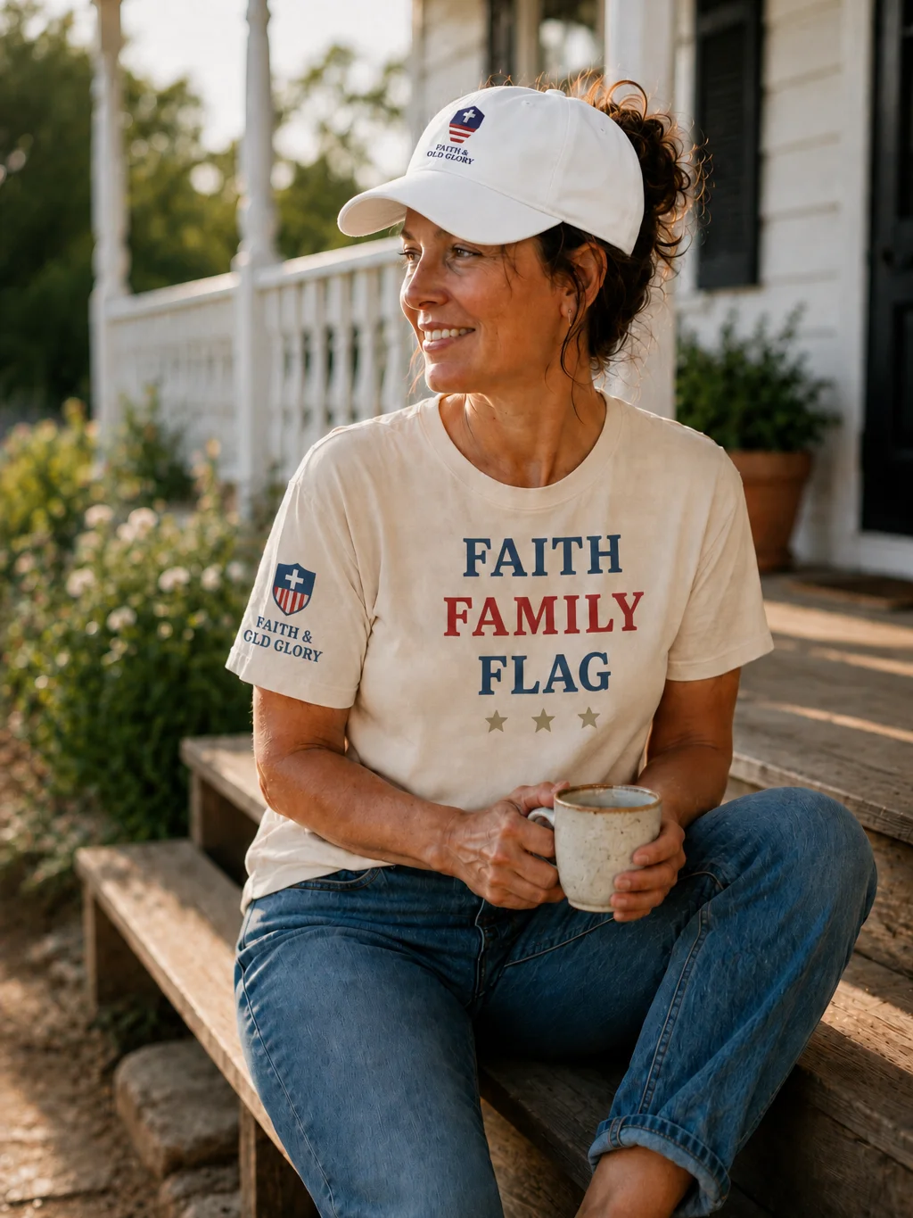 Faith & Old Glory Dad Hat product image (2)