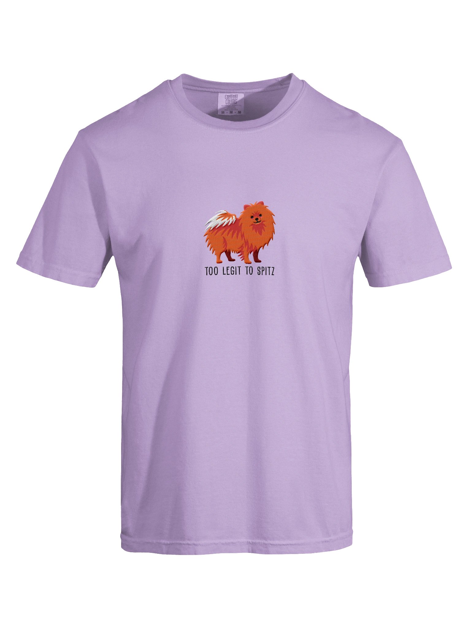 Too Legit to Spitz T-Shirt(Embroidered) of a Pomeranian(Red) product image (10)