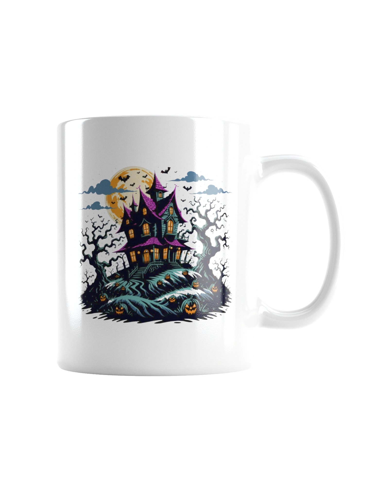 Haunted House Night Scene Coffee Mug product image (8)