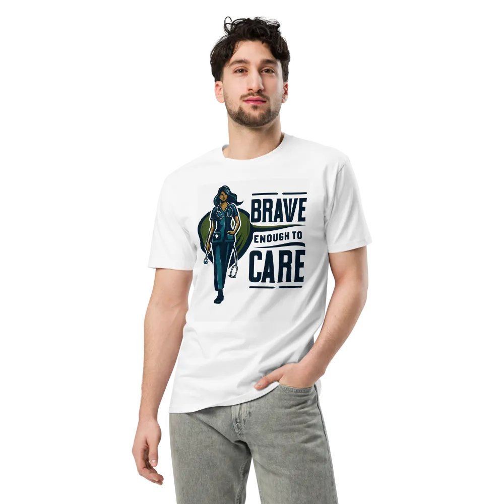 brave enough to care t-shirt product image (3)