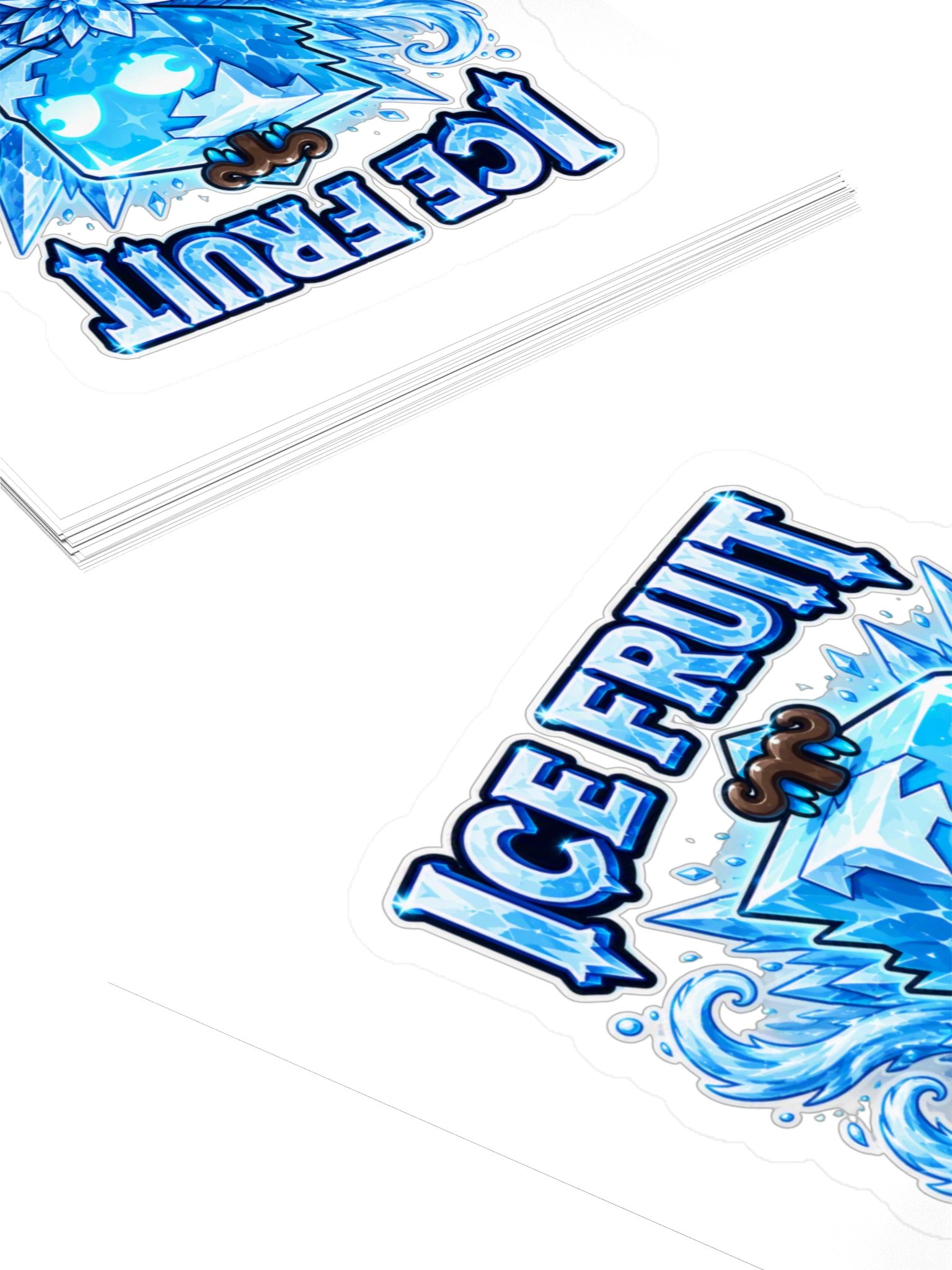 Ice Fruit Sticker 3x3" Blox Fruits Gamer Gift For Kids product image (4)
