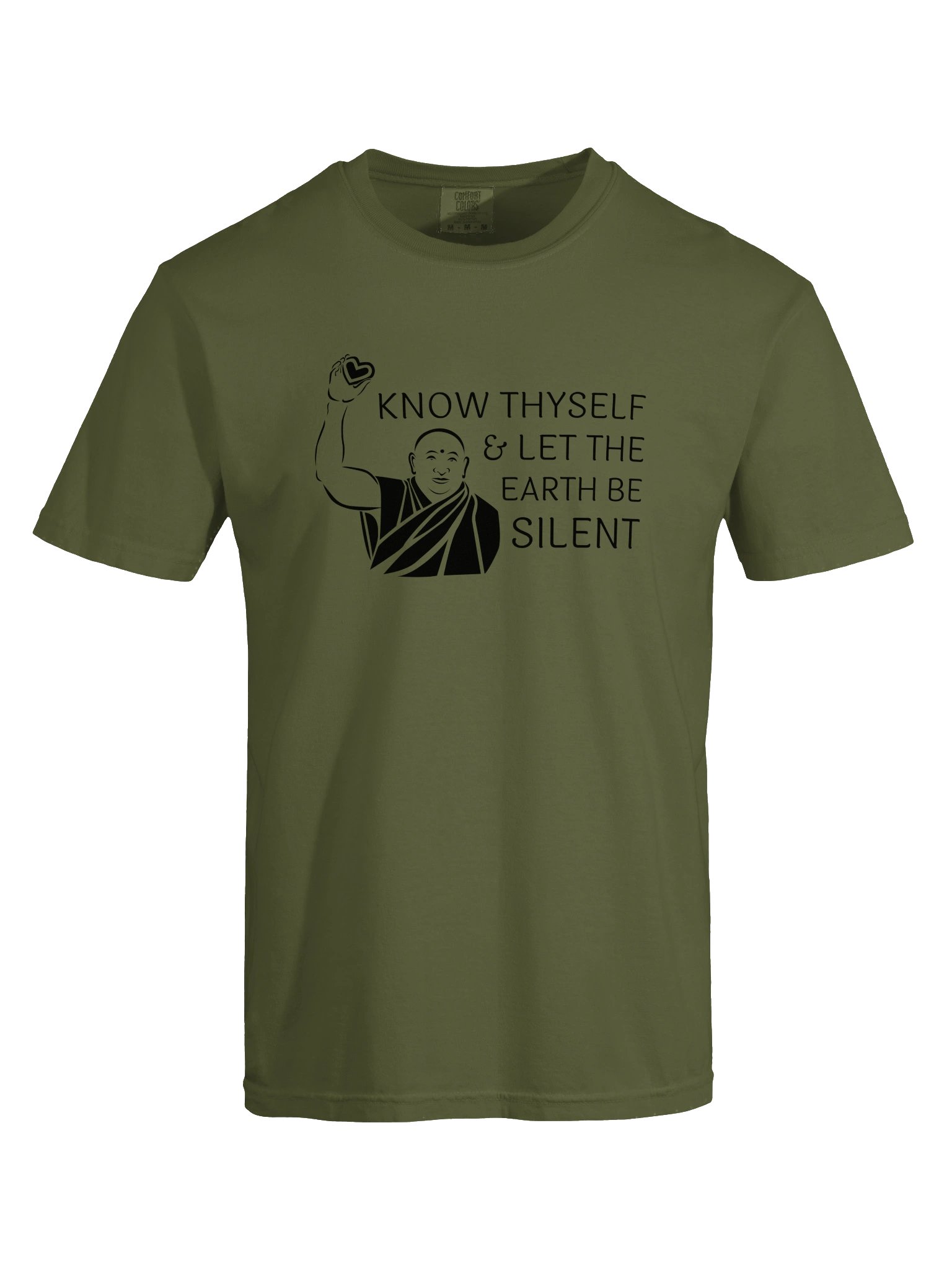 Know Thyself and Let the Earth Be Silent Enlightened Monk T Shirt product image (118)