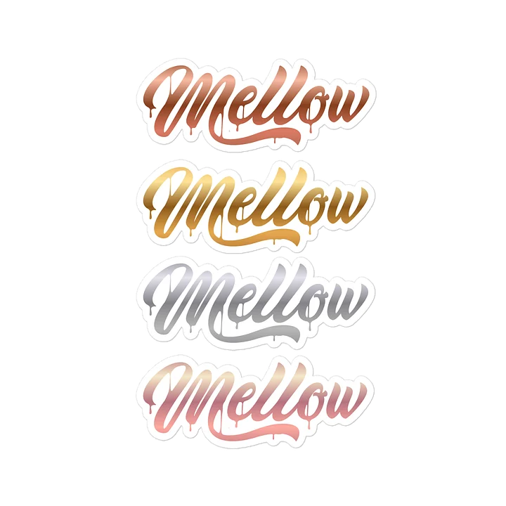 Mellow Metallic Script Decals product image (1)