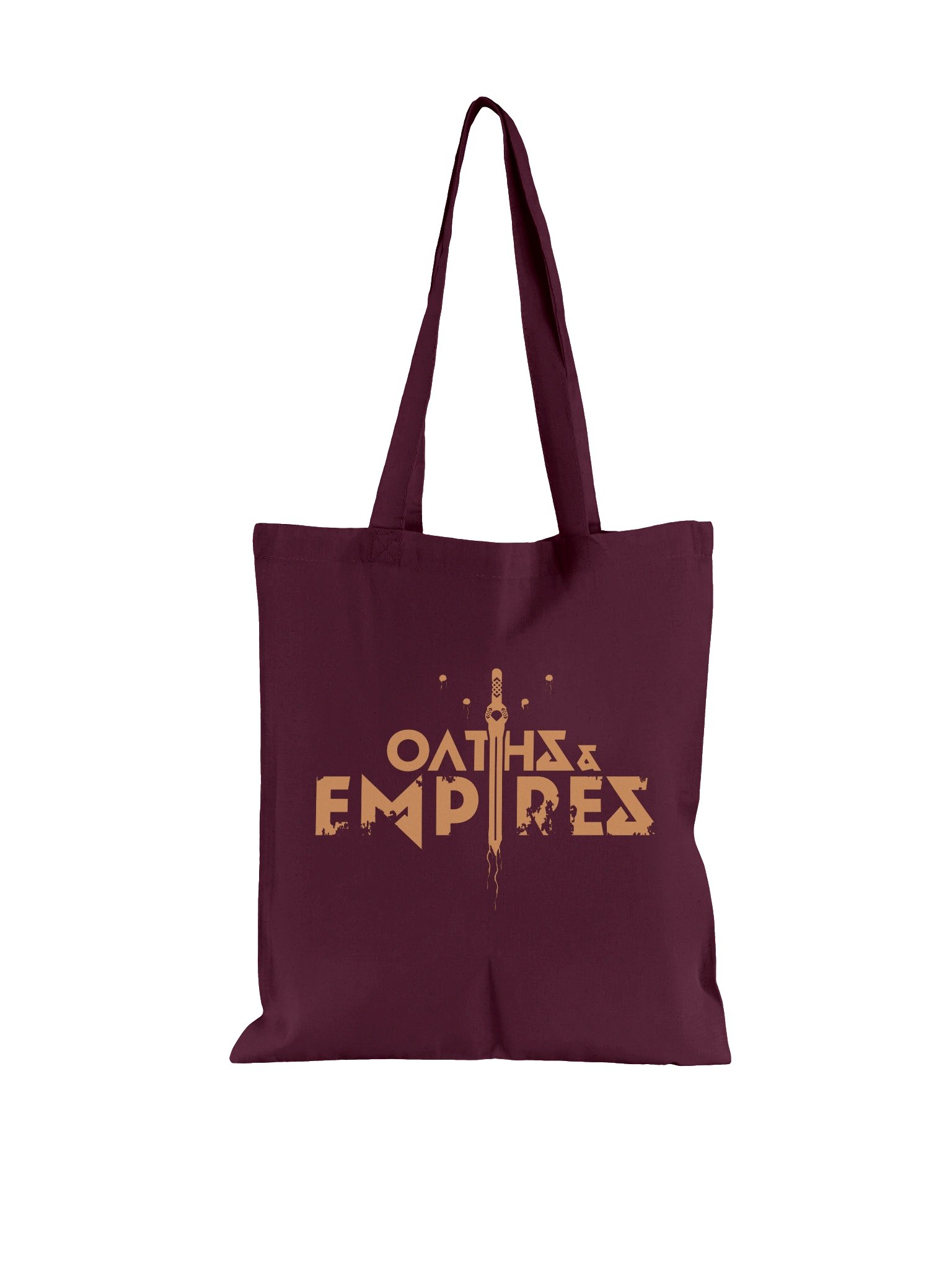 Oaths & Empires Burgundy and Gold Tote Bag product image (1)