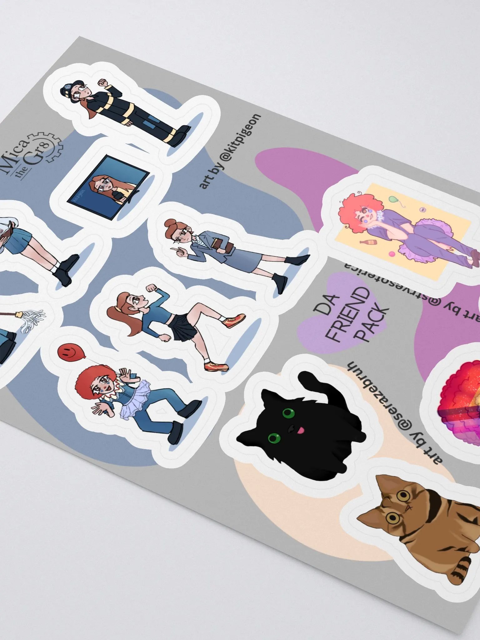 da friend pack sticker sheet product image (3)