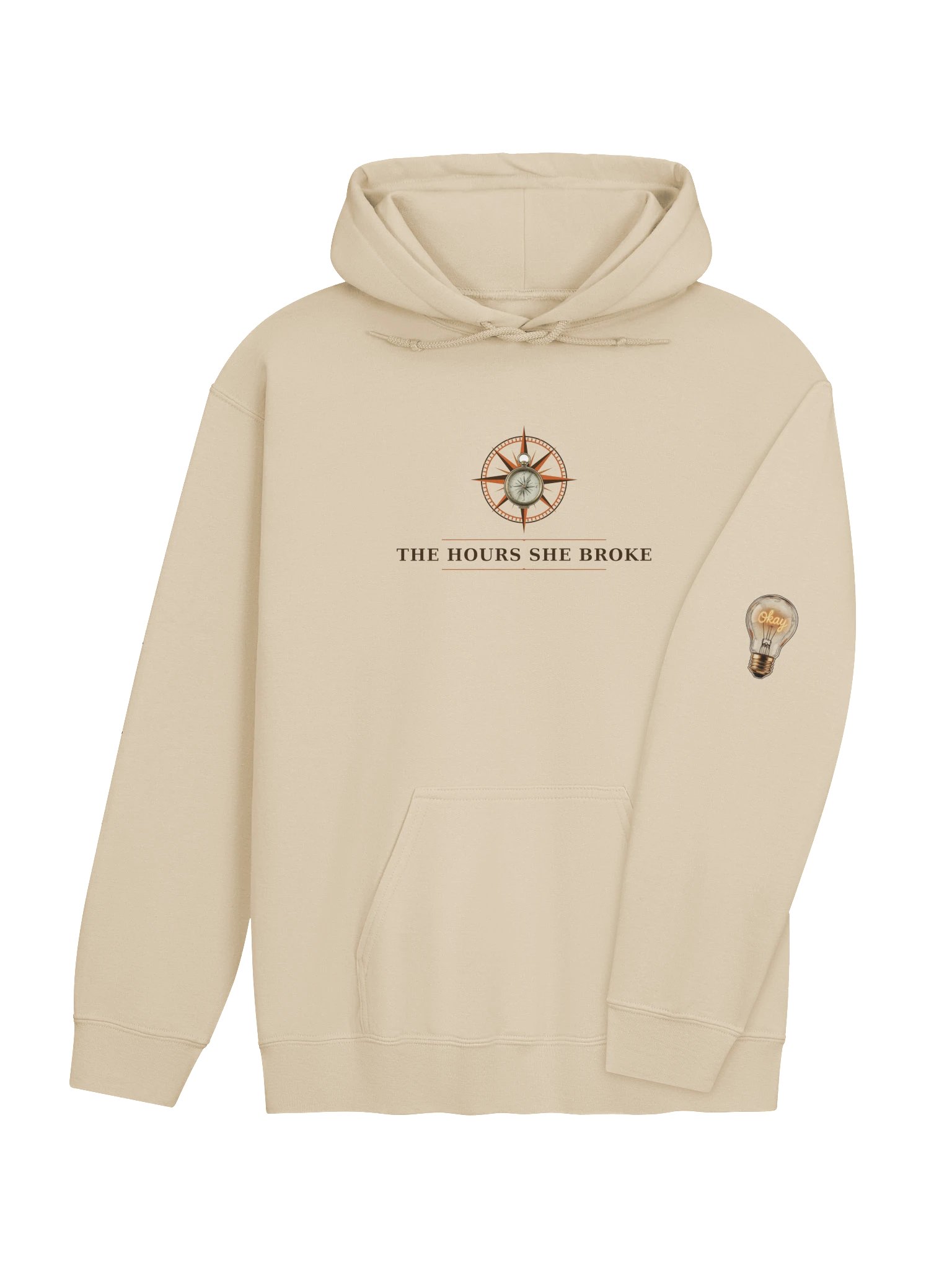 The Hours She Broke — Hoodie (Sand / Gold) product image (7)