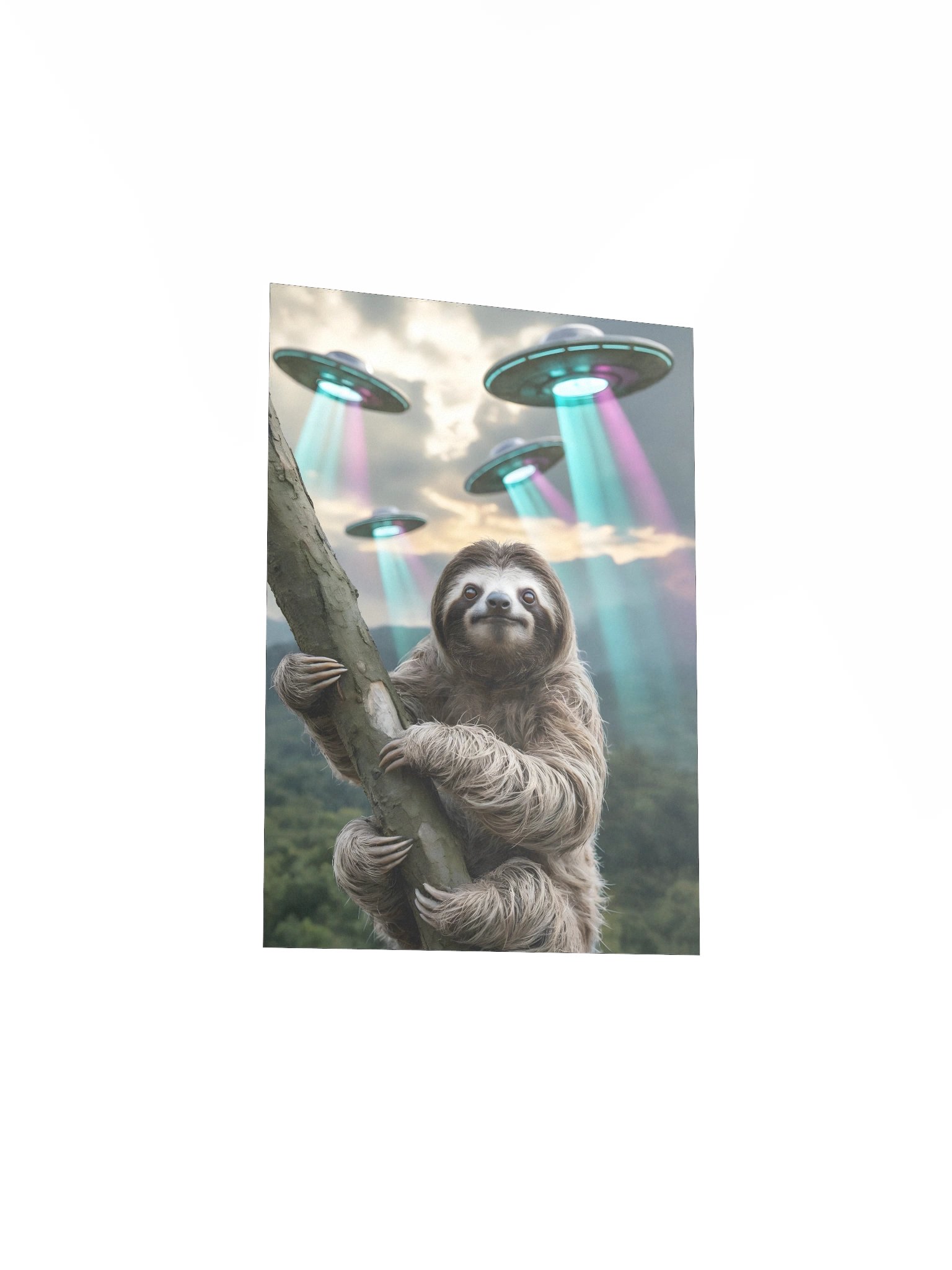 UFO / UAP Earth Arrival Poster – Extraterrestrial Encounter Wall Art product image (4)