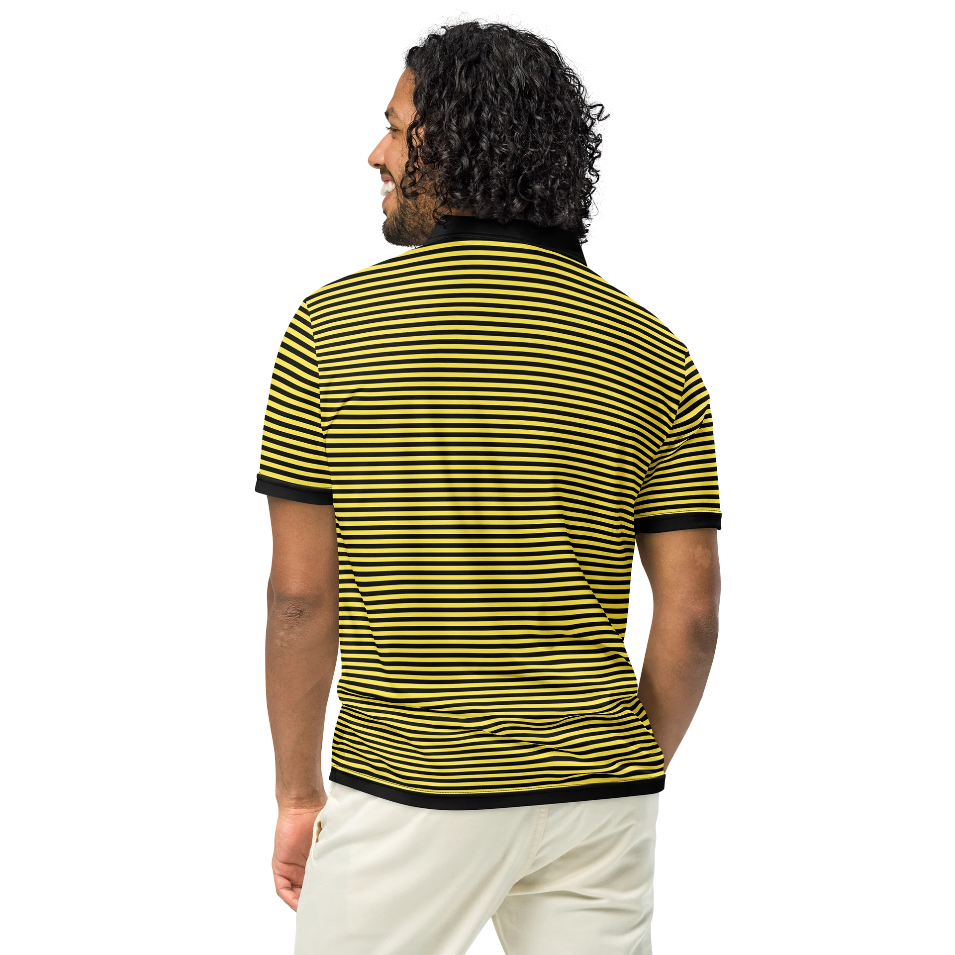 Yellow Stripped Katskull Polo product image (5)