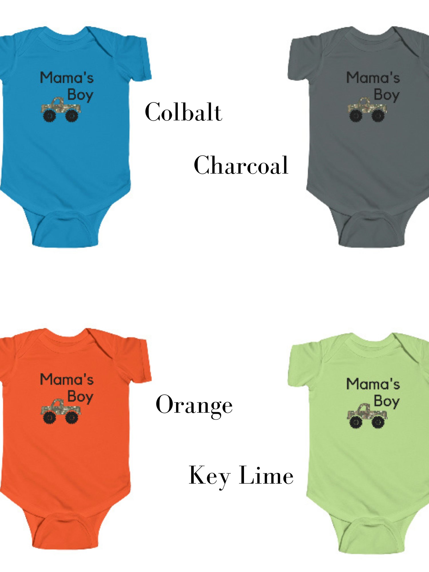 Mama’s Boy Monster Truck Onesie - Cute Boy Outfit - Monster Truck Baby Clothes - Gift for Boy Mom product image (5)