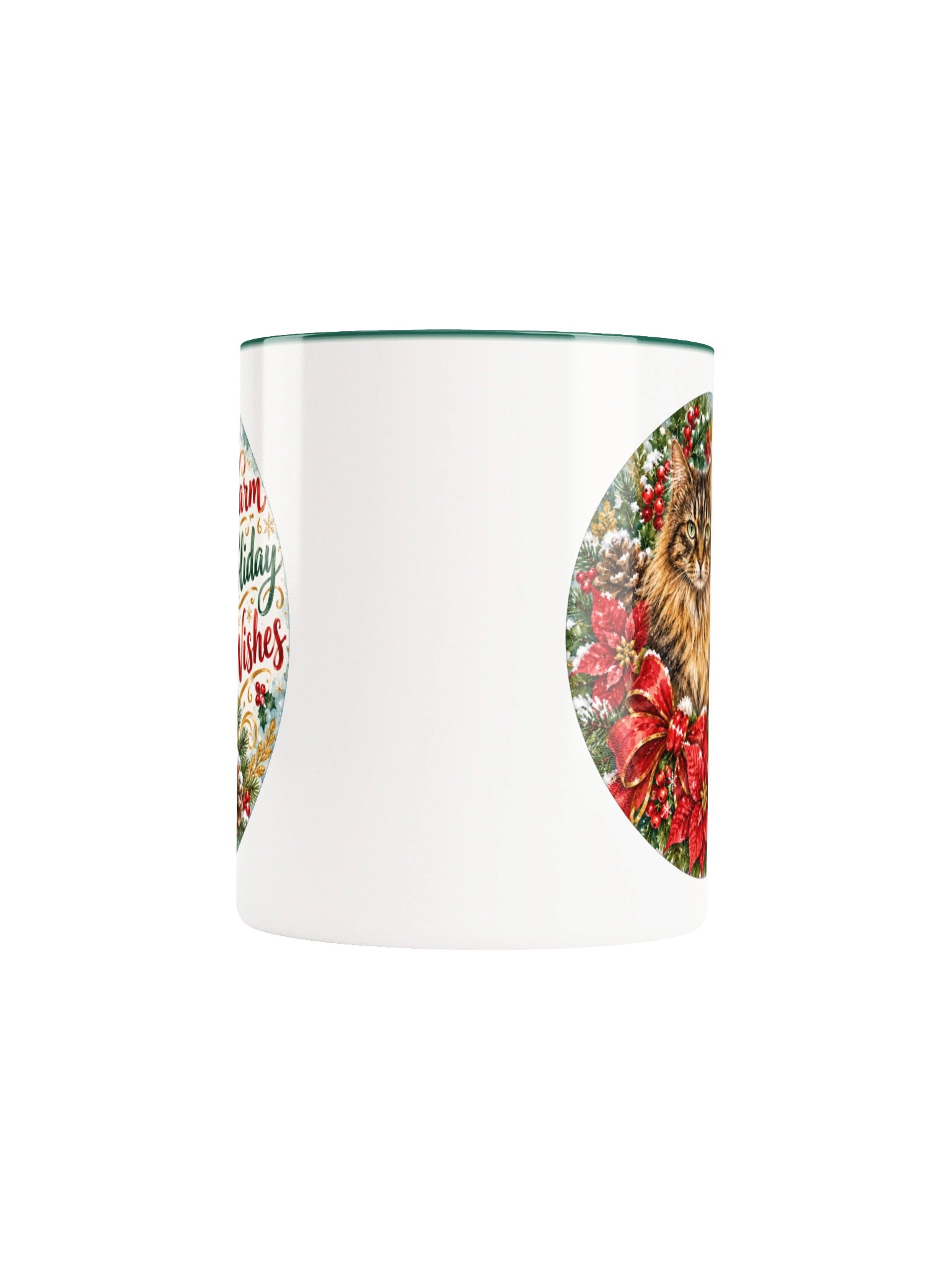 Warm Holiday Wishes Christmas Cat Mug product image (5)