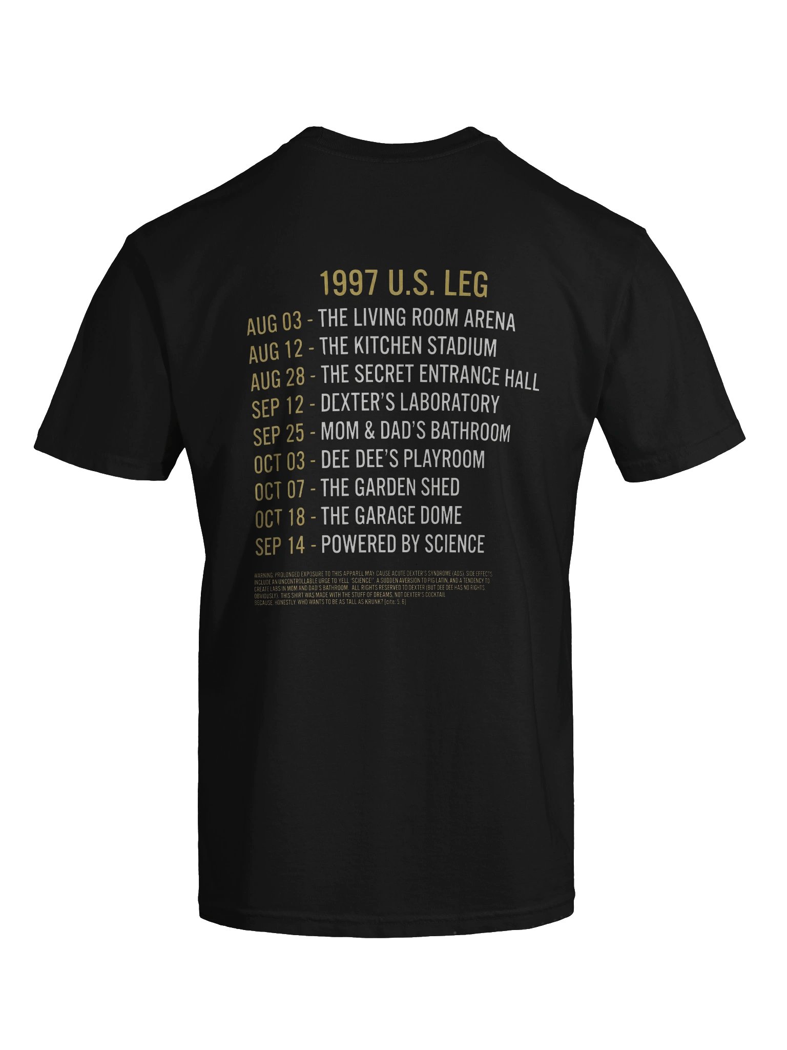 The Justice Friends World Tour '97 T-Shirt | Retro 90s Cartoon Parody Concert Tee | Dexter's Lab Fan Apparel product image (10)