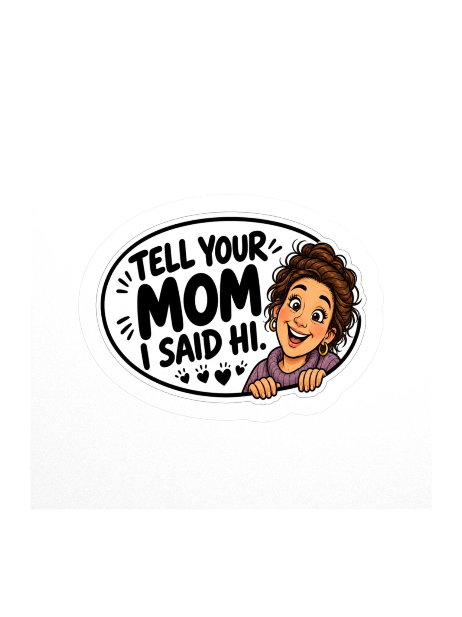 Mom Kiss Cut Sticker product image (1)