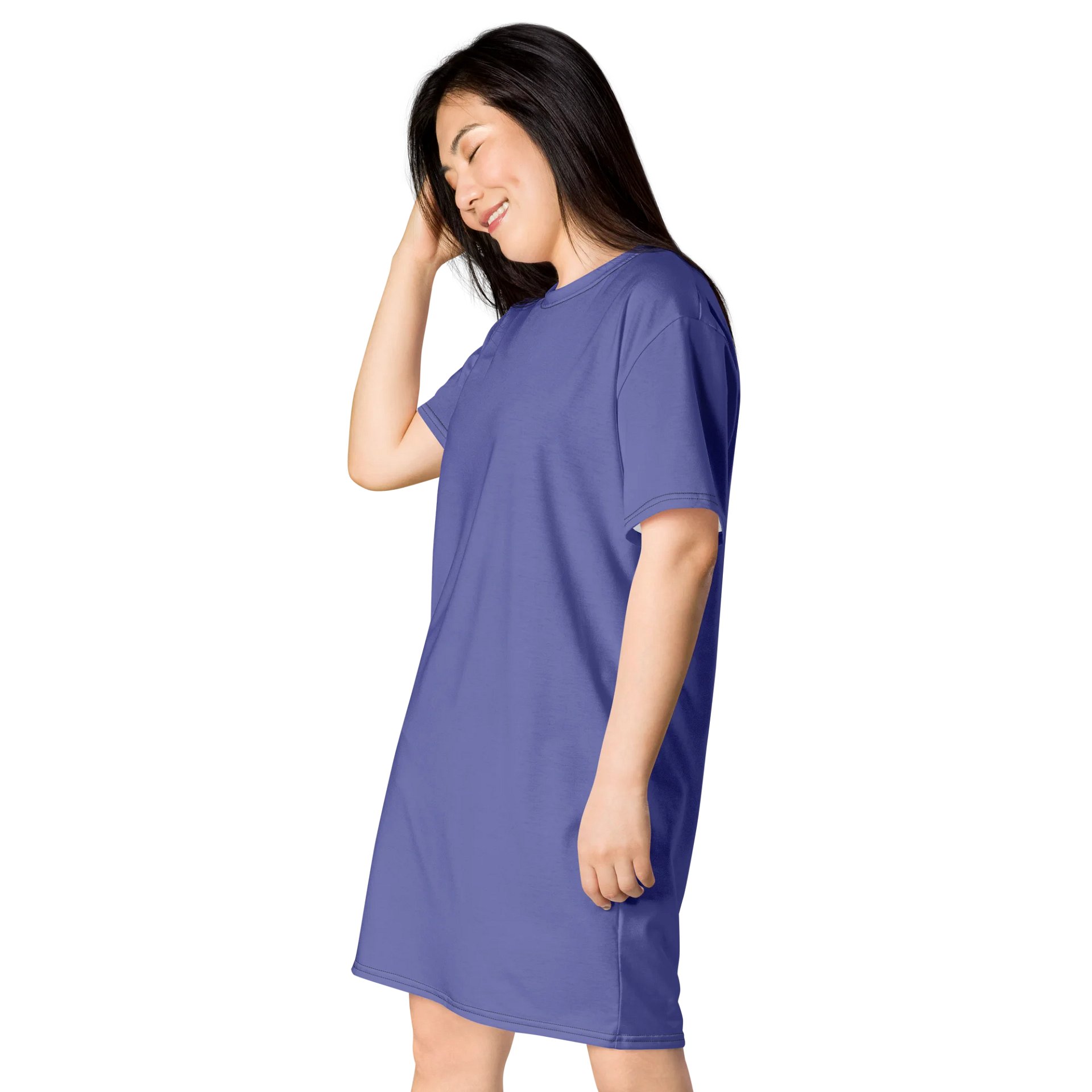 Oversized T-Shirt Dress - Serene Chetwode Blue, Sizes 2XS-6XL product image (3)