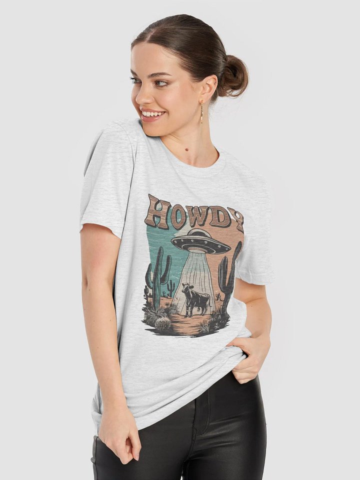 "Howdy-UFO" t-shirt (light background) product image (2)