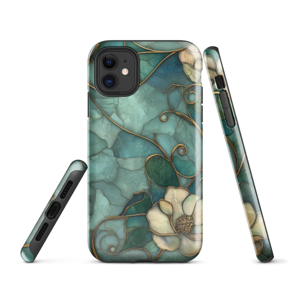 Golden Filigree Floral iPhone Tough Case product image (1)