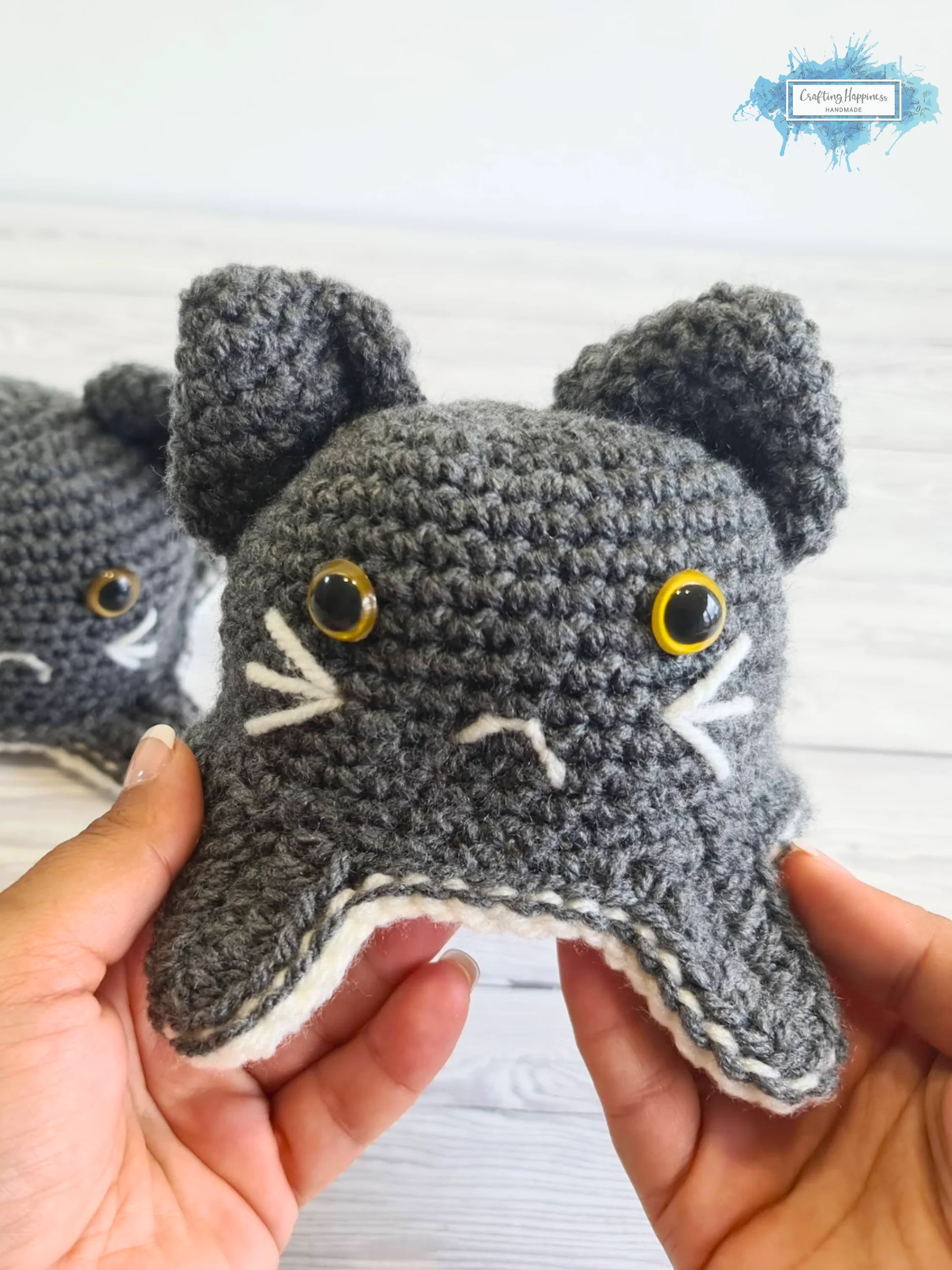 Reversible Amigurumi Crochet Pattern Bundle – Mood Octopus, Cat & Ghost (PDF Pattern) product image (9)