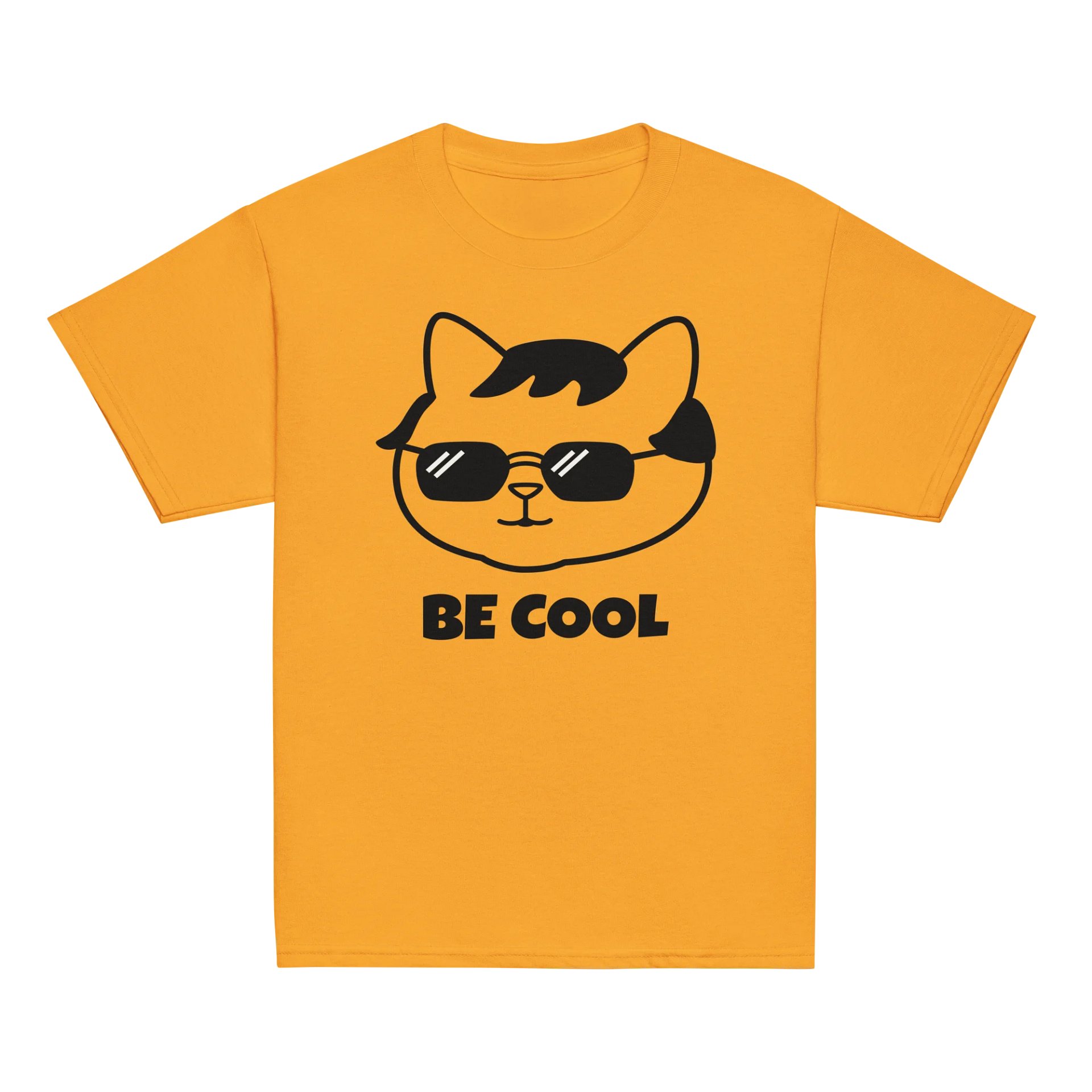 Goromi the Cat in Wig (BE COOL) - Unisex Youth Heavyweight T-shirt product image (2)