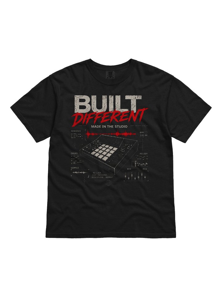 BUILT DIFFERENT – STUDIO EDITION TEE product image (1)