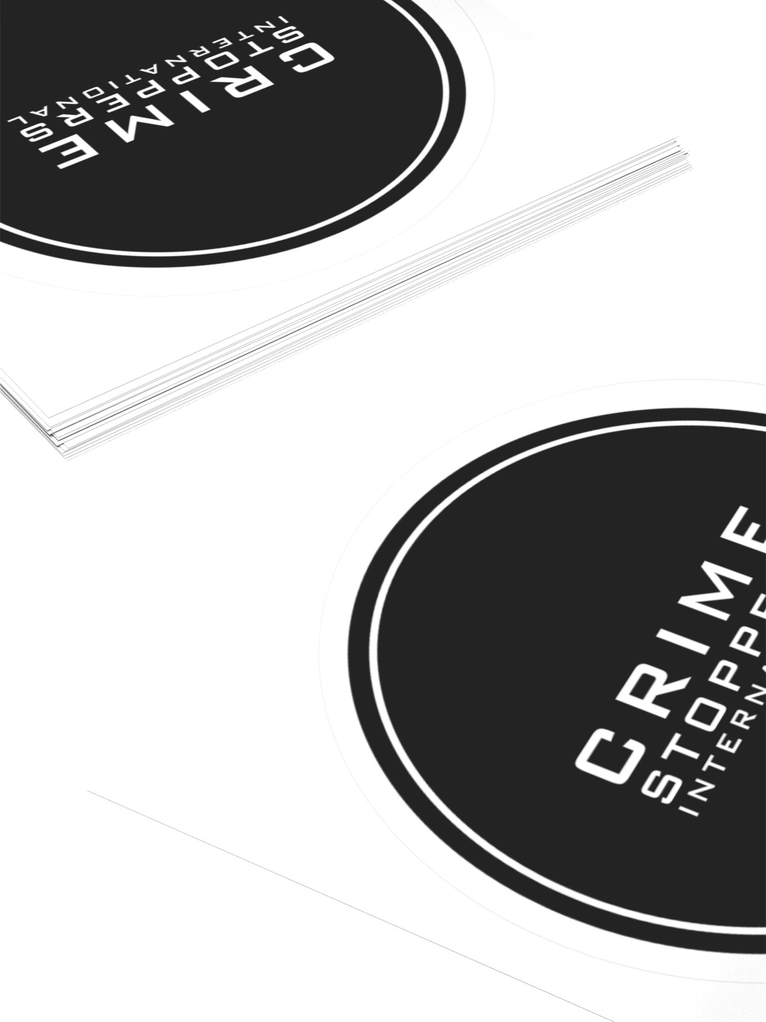 Crime Stoppers International Stickers - Black product image (8)