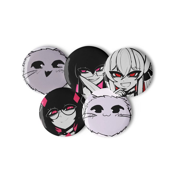 Girls and Mortals Set of 5 Pins product image (2)