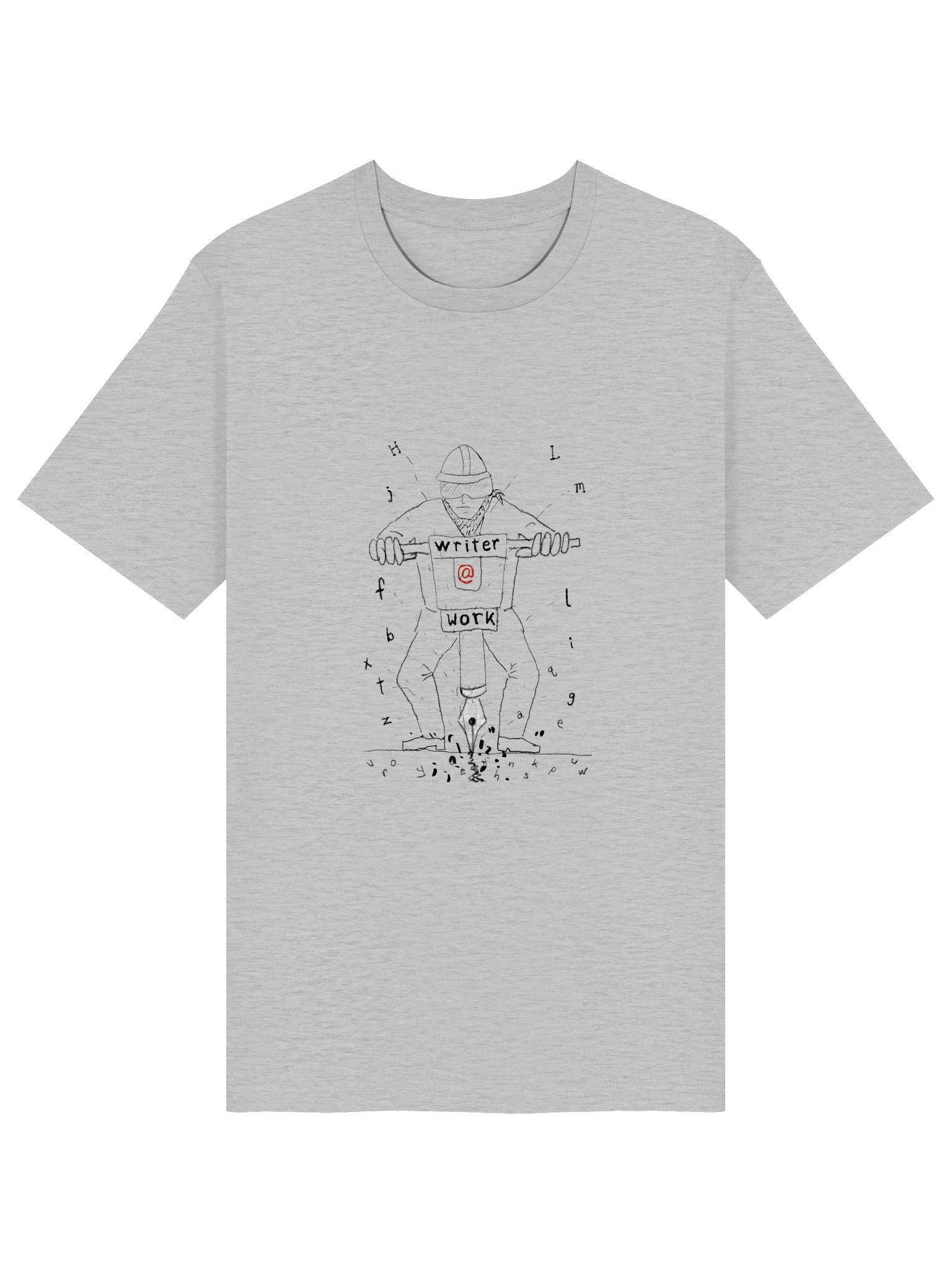 Writer@Work Organic Cotton T-Shirt: Upfront product image (3)