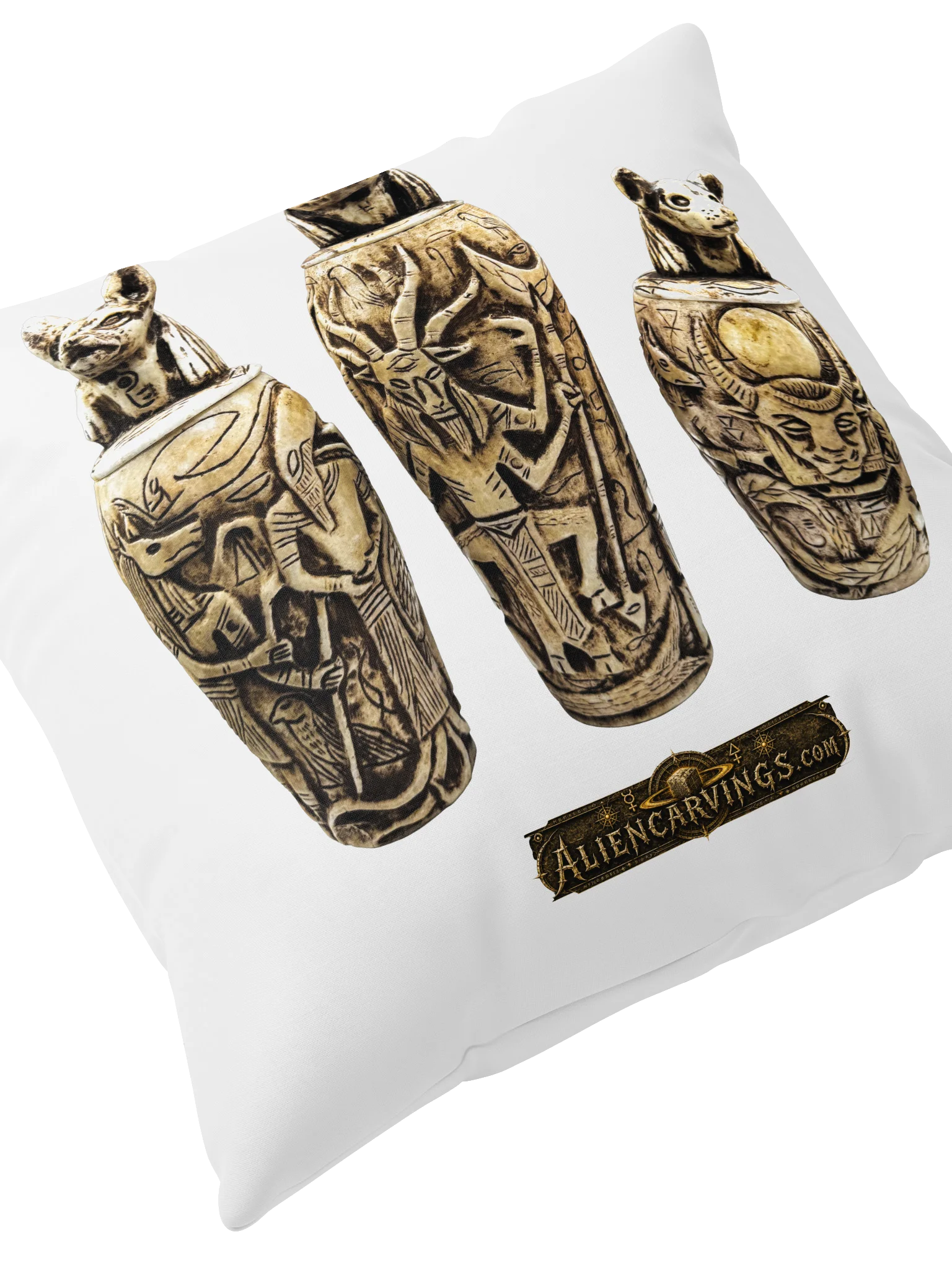 Tula Onyx Mask and Canopic Jar Set Pillow product image (7)