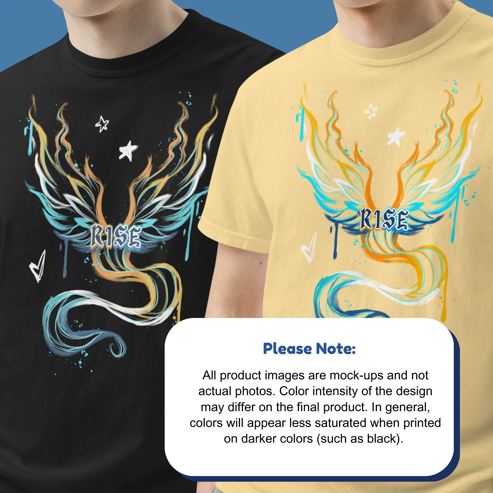 RISE Collection: Subtle Aroace Pride Phoenix Tee product image (5)