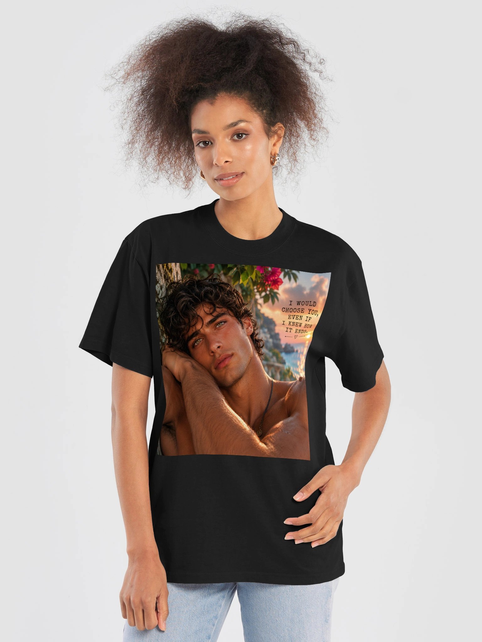 I Would Choose You Romantic T-Shirt | Emotional Love Quote Unisex Graphic Tee | Dark Romance Shirt | Anniversary Gift product image (6)