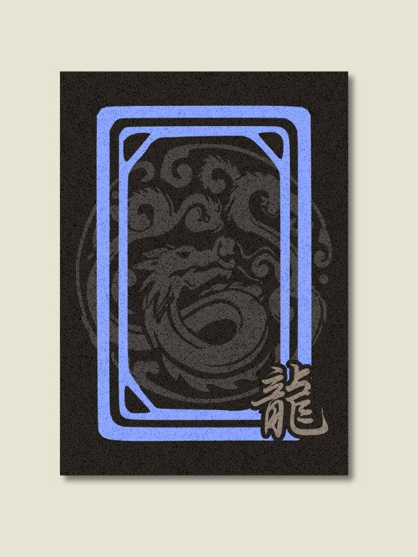 Mahjong White Dragon Board Game Room Poster - UNFRAMED product image (1)