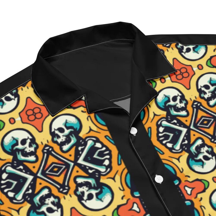 Skulls, Hawaiian Style Shirt, Button Up, Unisex product image (2)