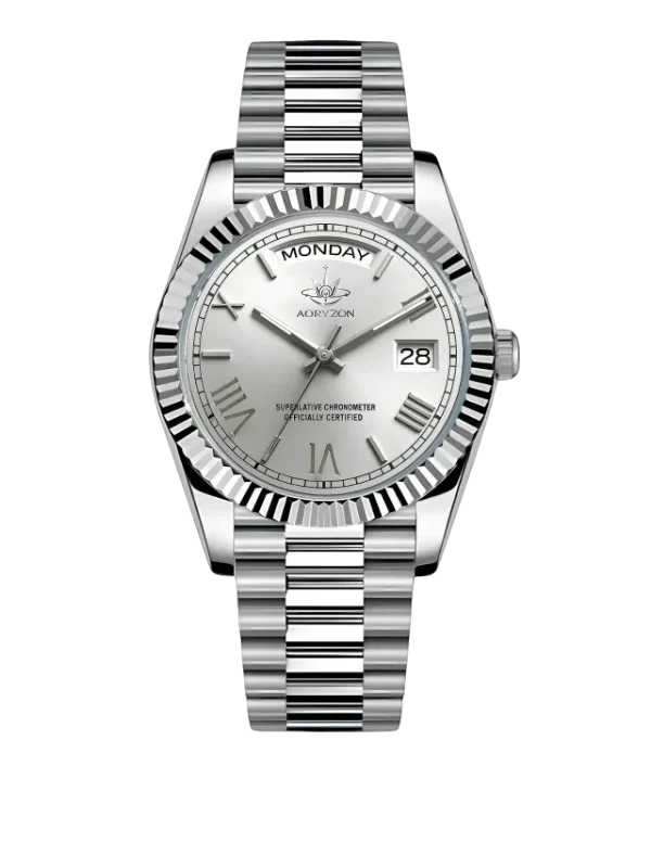 Aoryzon Sovereign Day-Date – Silver Roman Edition product image (1)