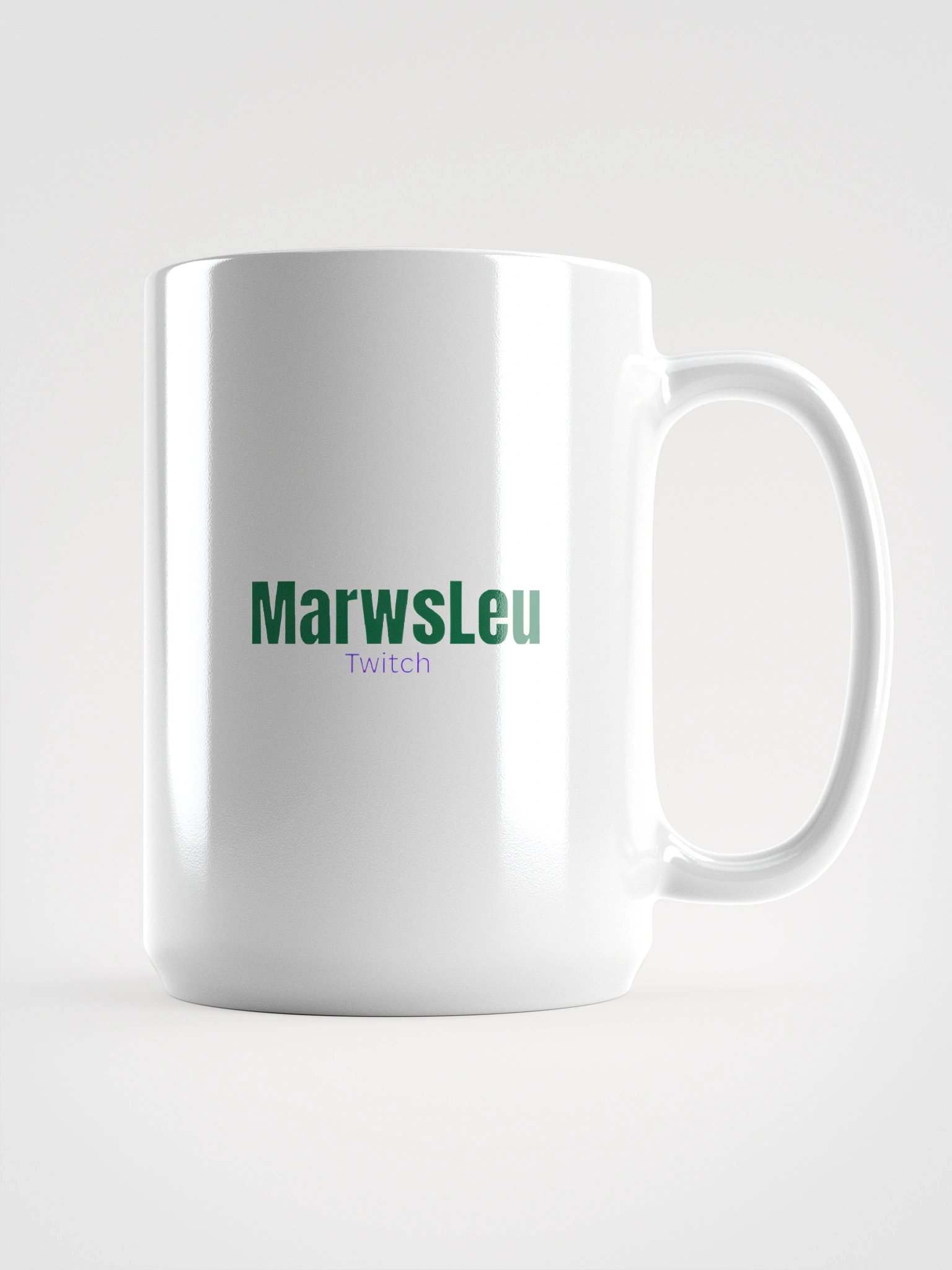 Vibrant Twitch Logo White Glossy Mug product image (1)