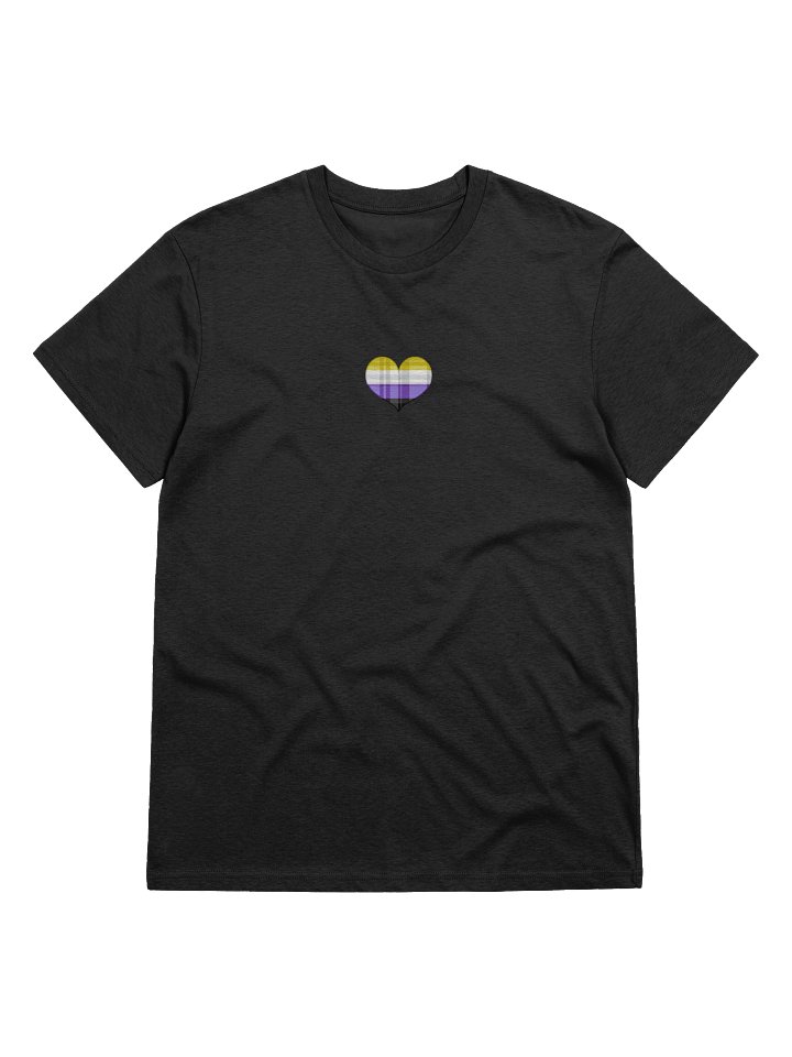 NonBinary Pride Flannel Heart Tee (Up to 5xl) product image (1)