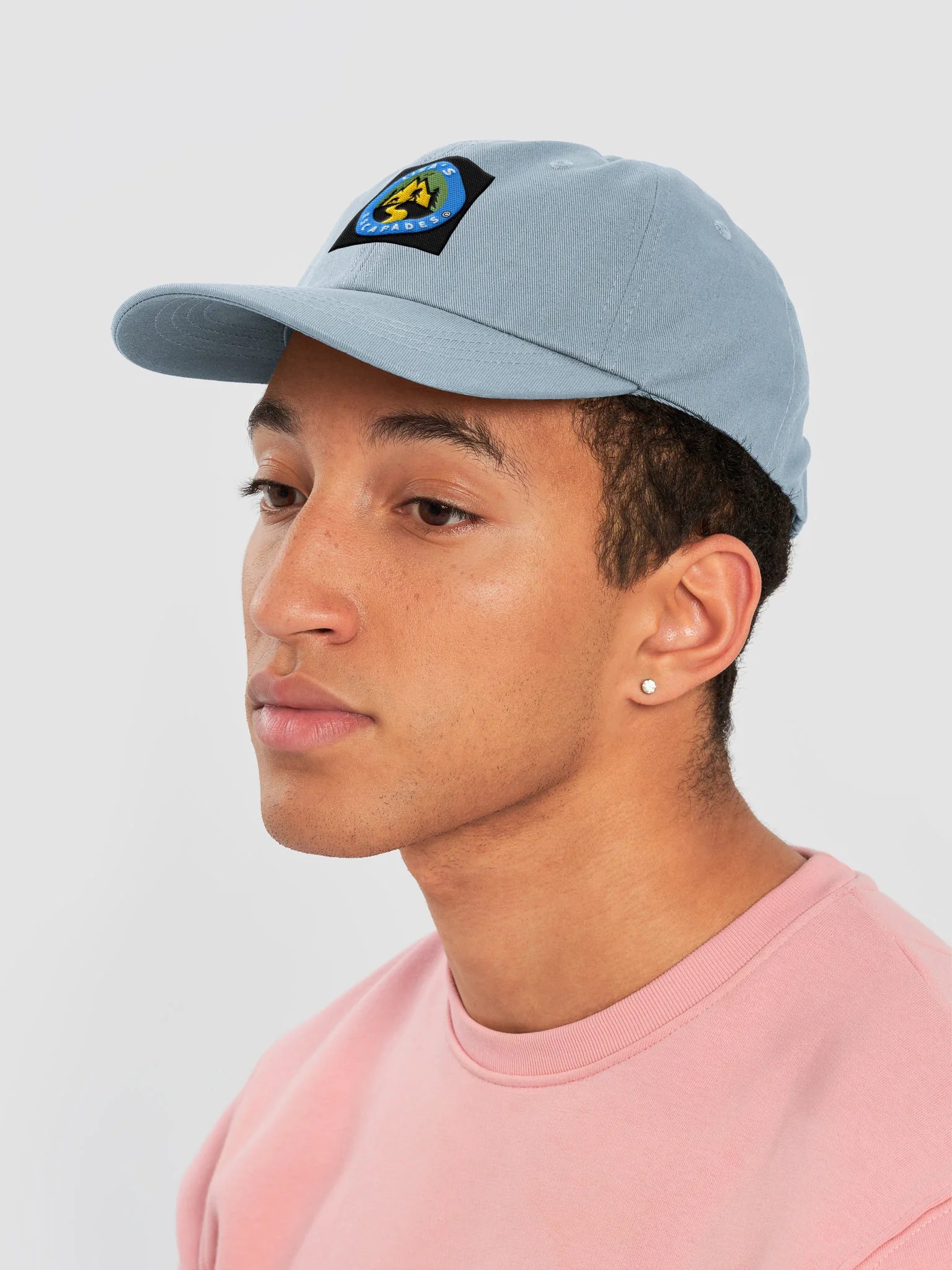 Lisa’s Escapades Light Blue Logo Bigfoot Dad Hat product image (3)