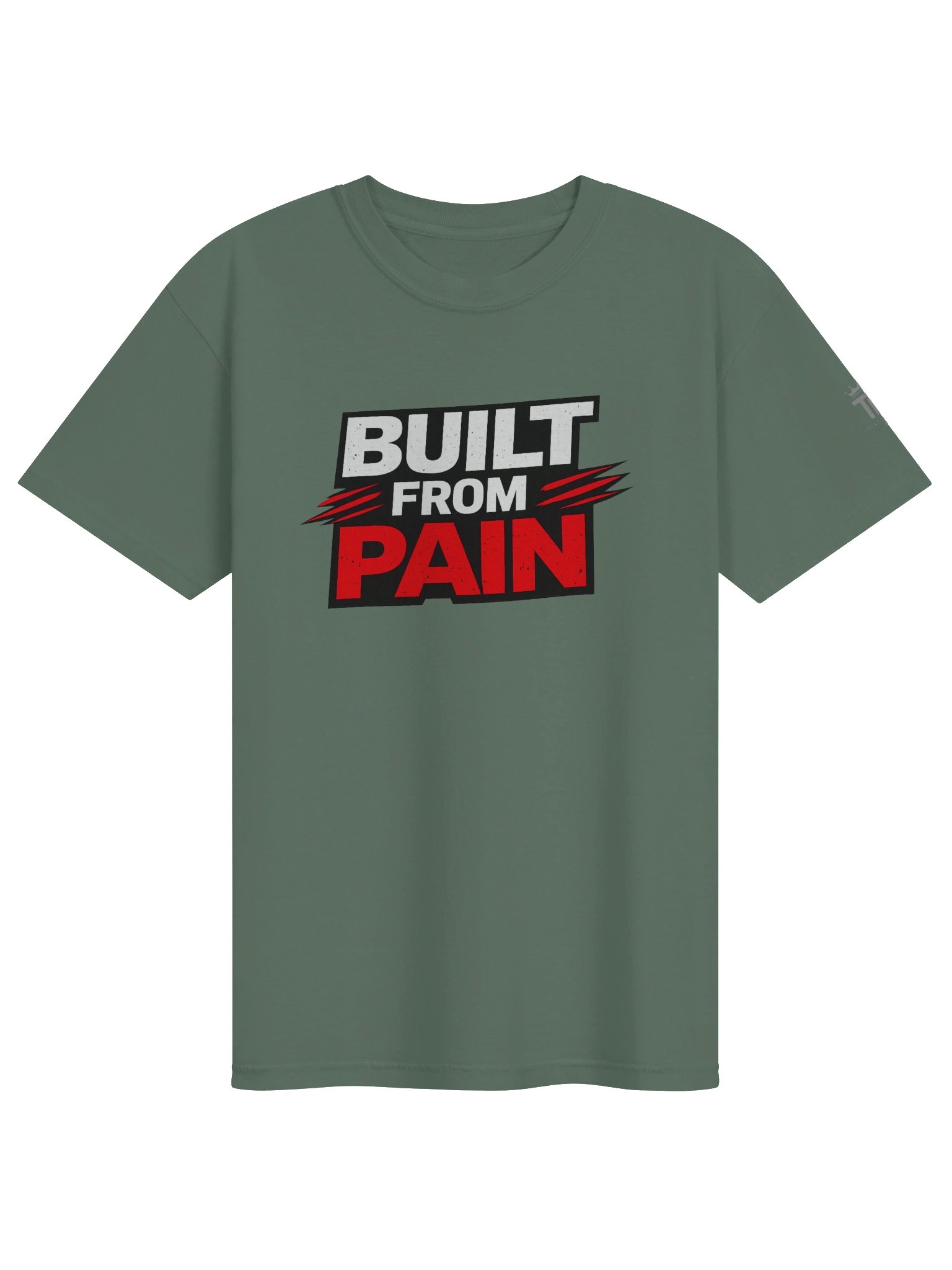 Built From Pain Tee – Military Green Edition product image (1)
