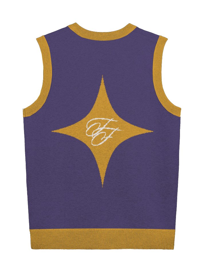 F&F Script Rivalry Knitted V-Neck Vest product image (6)