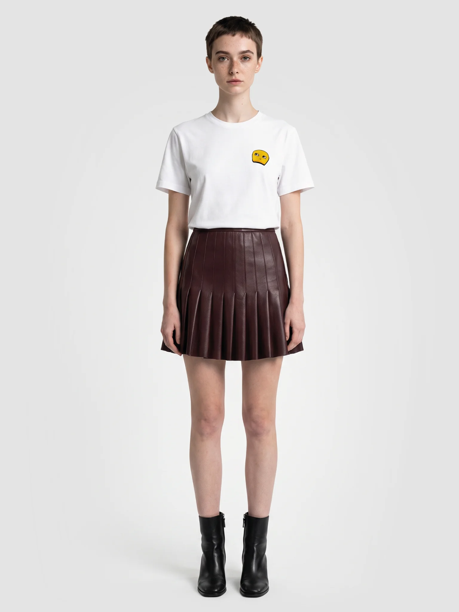Vibrant Skull Embroidered Identity Tee White product image (3)